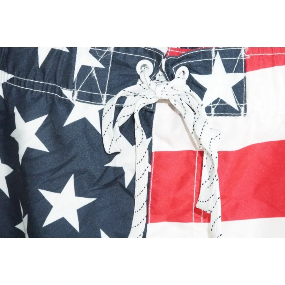 American Flag Patriot Print Board Shorts XXXL 50 - Picture 4 of 7